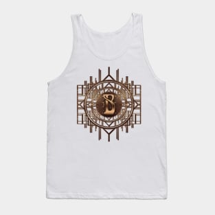 b letter in art nouveau alphabet style Tank Top